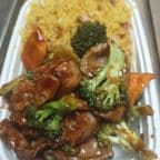 Best 芥蘭牛 Beef w. Broccoli (Combo Plate) in Pekin, IL