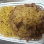 Best 叉燒蓉蛋 Roast Pork Egg Foo Young (Combo Plate) in Pekin, IL